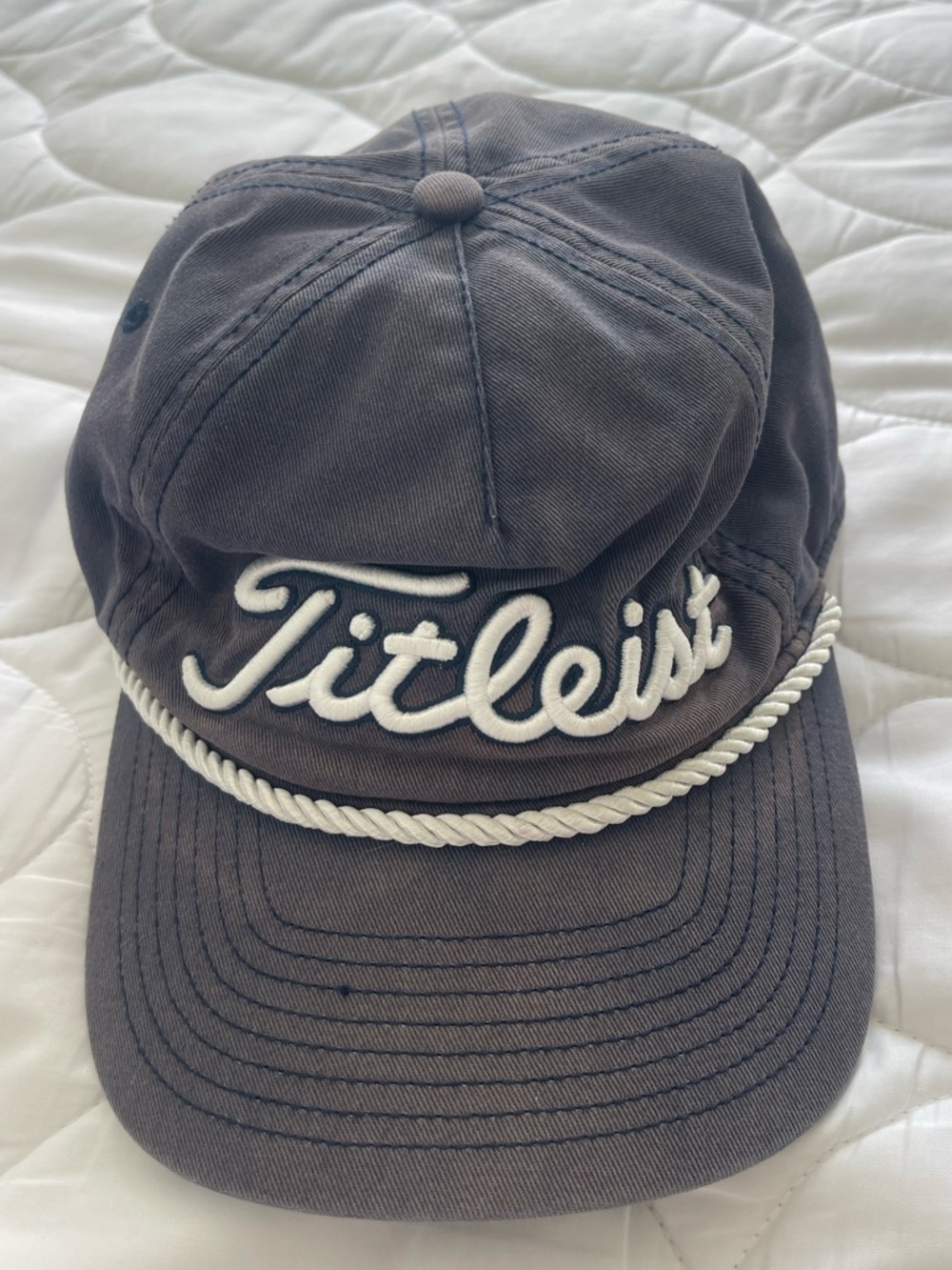 Titleist Blue Cap with White Rope and Embroidered Logo